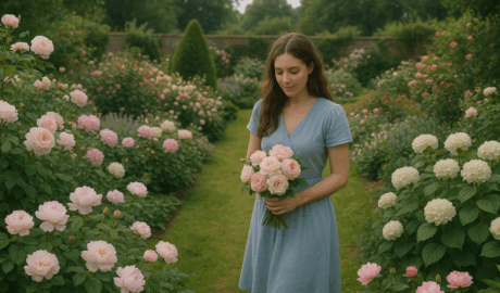 Ce flori sunt potrivite într-un buchet inspirat de grădinile englezești?