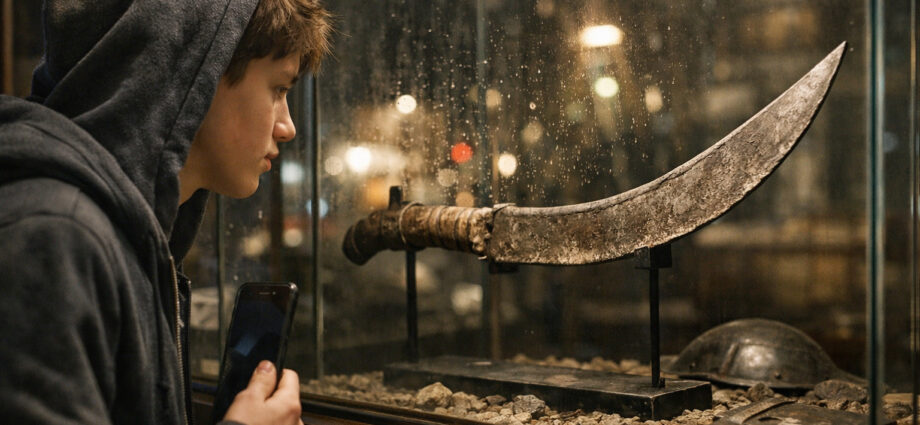 Cum se raportează un adolescent de azi la o armă antică dacică (Falxul)?