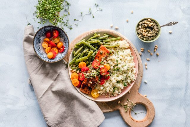 Photo vegetarian meal