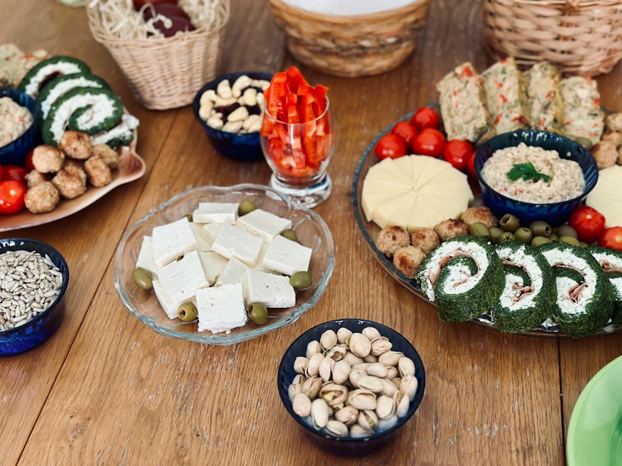 Photo Romanian cheeses variety