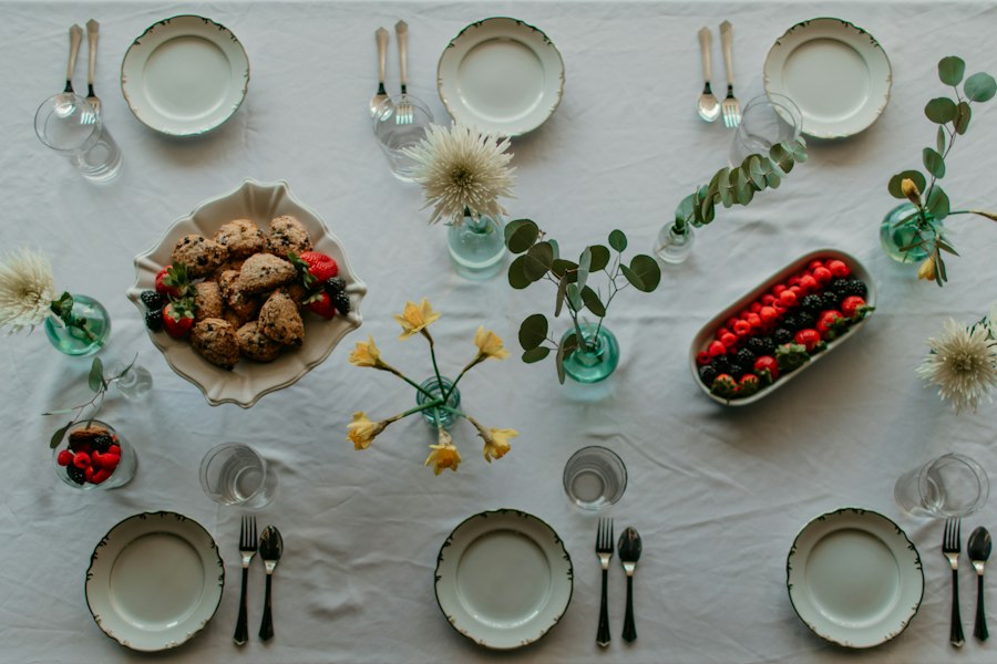 Photo festive table setting ideas